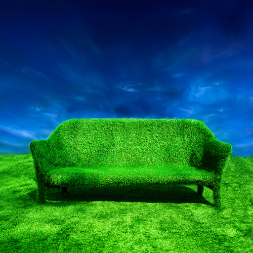 möbler grönt trädgård gräs_167107952